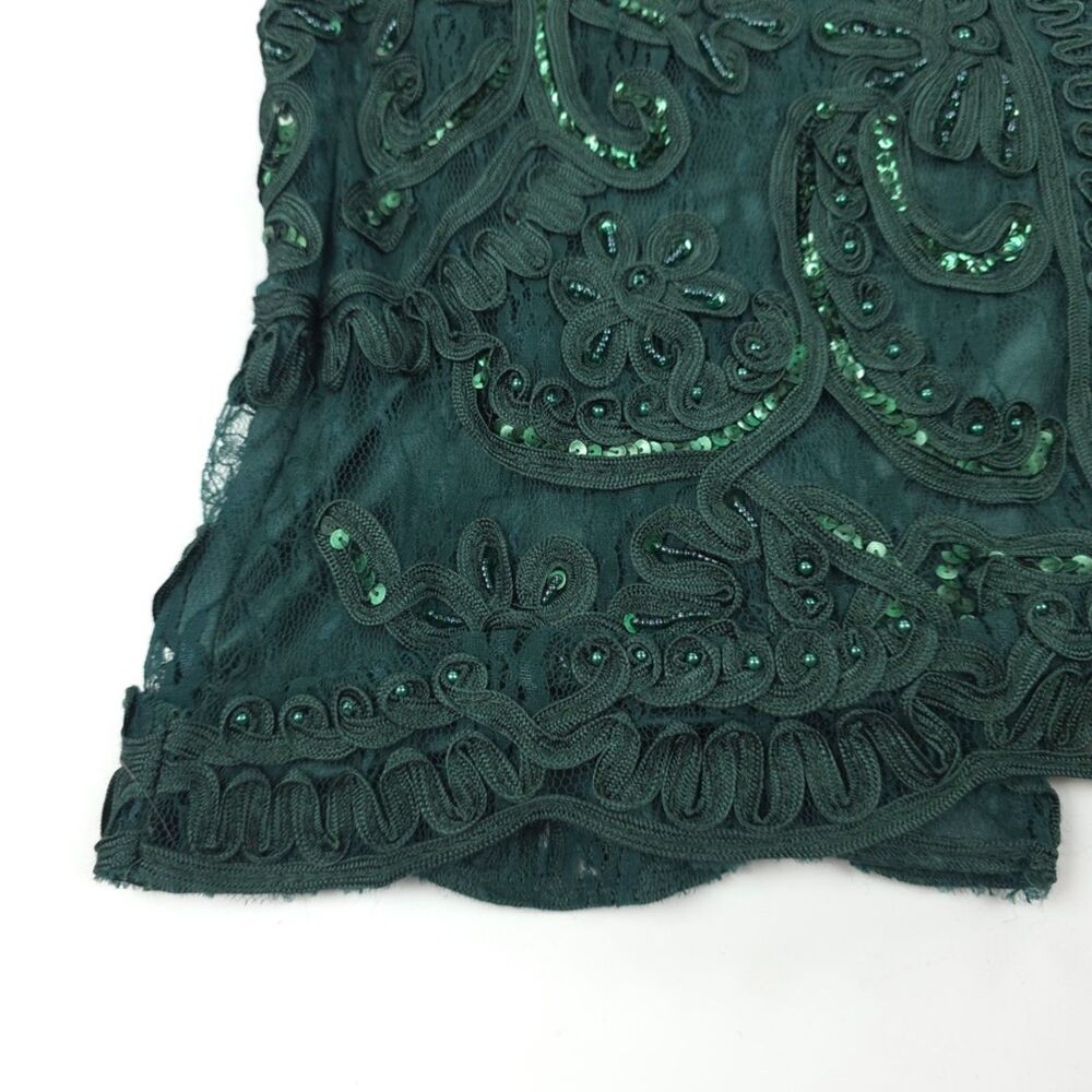 VINTAGE Sue Wong Bead Embellished Maxi Gown Romantic Feminine Ethereal Formal 4 - Picture 8 of 16